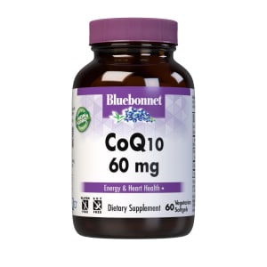 Bluebonnet’s CoQ10 60 mg Vegetarian Softgels are formulated with the “trans-isomer” form of ubiquinone from Kaneka, the world’s largest manufacturer of premium-quality Coenzyme Q-10, in a base of non-GMO sunflower oil plus vitamin E to enhance stability. CoQ10 promotes antioxidant protection and cardiovascular health. ♦